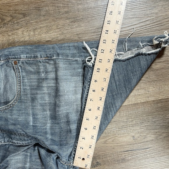 Levis Men's 569 Loose Straight Denim ‎ Cutoff Shorts Size 33 Jorts Dark Wash - Picture 7 of 15